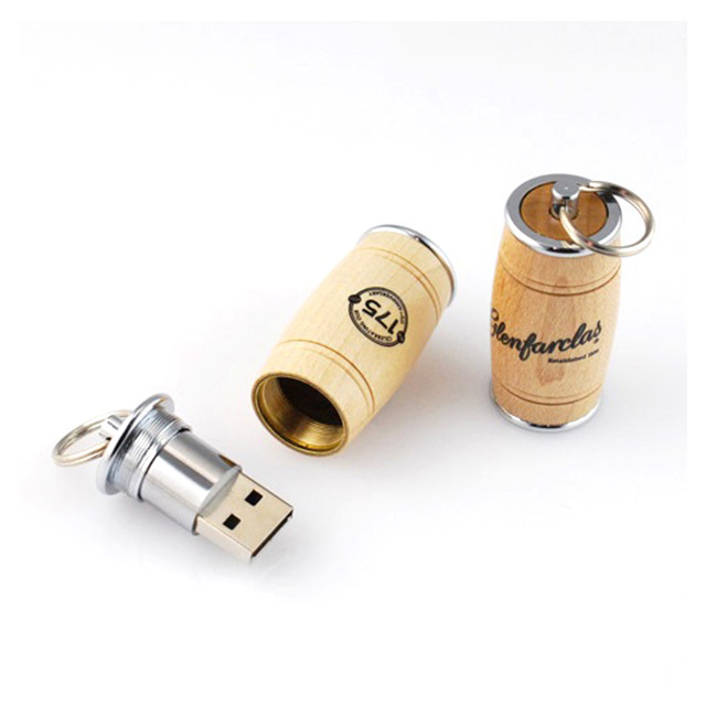 Custom Cle Usb 1gb 2gb Wooden Flash Disk Usb Custom Wood Barrel Usb 8gb Stick with logo 16gb 32gb Pendrive 64gb
