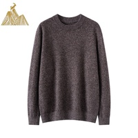 Pull en cachemire 100% pour homme, de qualité supérieure, fil torsadé fantaisie 9 jauges, épais, chaud et doux, pour l'hiver
