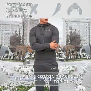 New Wholesale High Quality Plaid Pattern Printed Breathable Winter Men <b>Tracksuits</b> 100% Cotton Custom OEM Service - Product Image 2
