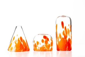 Vaso di <span class=keywords><strong>vetro</strong></span> <span class=keywords><strong>colorato</strong></span> moderno su misura con forme a cupola a cono per la decorazione da tavolo <span class=keywords><strong>centrotavola</strong></span> floreale - Product Image 4