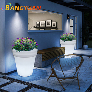 Vaso di fiori da giardino con incandescente per balcone Patio vaso artificiale sala fioriere illuminazione esterna mobili <span class=keywords><strong>Led</strong></span> vaso di fiori - Product Image 2