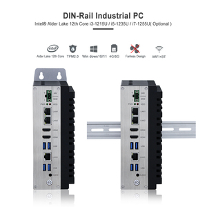 Mini PC Industrial sin Ventilador, 12.ª Generación Intel Core Alder Lake I3/i5/i7/i9 con DDR5 64GB, 2x RS232/422/485, Computadora Integrada en Stock, Efic-201 - Product Image 5