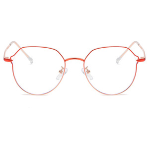 Maidis Round <b>Metal</b> <b>Frame</b> Anti Blue Light Glasses Unisex Plano Lenses Minimalist Design - Product Image 3