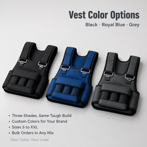 Neoprene <b>Weighted</b> Vest Foam Filled Adjustable for Strength Training Fitness Running and Cross Training Gym Custom OEM ODM Use - Product Image 6