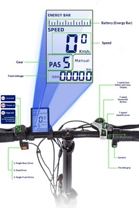 Vélo électrique à <span class=keywords><strong>moteur</strong></span> central haute puissance 2000W, double <span class=keywords><strong>moteur</strong></span>, batterie lithium 48V 21Ah, pneus larges 26 pouces, <span class=keywords><strong>VTT</strong></span> électrique - Product Image 5