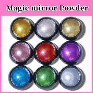Superbe Poudre à Ongles Métallique <span class=keywords><strong>Effet</strong></span> Miroir Chrome Poussière Argent Or <span class=keywords><strong>Rouge</strong></span> Bleu Vert Pigment Titane pour Nail Art - Product Image 5
