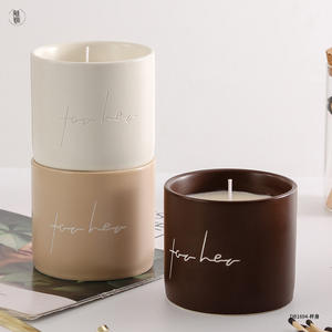 Pot à bougie en céramique cylindrique vide pour bougies parfumées DIY, idéal pour les cadeaux et usage professionnel DB1694 - Product Image 4