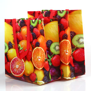 Bolsa de frutas reutilizable laminada a prueba de lluvia, bolsa de embalaje para verdulería - Product Image 5