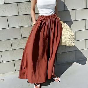 <span class=keywords><strong>Pantaloni</strong></span> larghi da <span class=keywords><strong>donna</strong></span> a vita alta e traspiranti in cotone fresco con tasche da <span class=keywords><strong>donna</strong></span> estivi <span class=keywords><strong>pantaloni</strong></span> larghi - Product Image 6