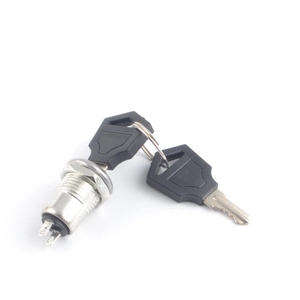 Công Tắc Chìa Khóa Điện Tử Hợp Kim Kẽm 12Mm Công Tắc Khóa Tắt Công Tắc Khóa Điện Thoại Công Tắc Nguồn An Ninh Thiết Bị Đầu Cuối Hình Ống + 2 Phím 2 Vị Trí - Product Image 2