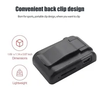 Lecteur MP3 USB portable mini à clip Clé C, Walkman en métal durable, lecteur multimédia musical, son HiFi, prend en charge les cartes Micro SD TF pour