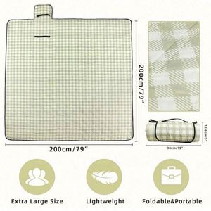 <b>Outdoor</b> Portable Eco Recycled Waterproof Picnic <b>Throw</b> Blanket - Product Image 2