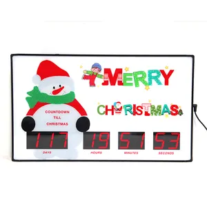 CHEETIE CP200按钮控制发光二极管9位1.8英寸热卖圣诞老人室内倒计时定时器