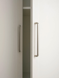 Italian Minimalist <strong>Door</strong> Handles Brushed Nickel Zinc Alloy Pulls for Cabinets Drawers &amp; Wardrobes - Product Image 4