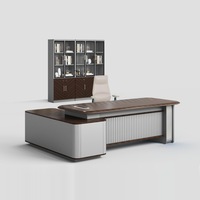 Bureau de direction moderne et luxueux, ergonomique, en métal et en bois, modulaire et extensible, pour la maison ou le bureau scolaire