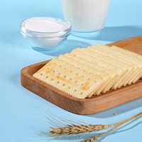 Crackers au lait LIKOFU, 3 saveurs : Lait et Sel, Ciboulette et Sésame, Biscuits croustillants savoureux, Collation toute la journée pour la vente au détail et en gros