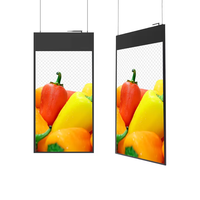 Écran d'affichage numérique double face à très haute luminosité 43/49/55 pouces, écran publicitaire pour vitrine, mur vidéo 700 nits pour centre commercial
