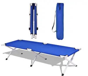 Quality Popular Heavy Duty Large Camping Cots Outdoor Folding Bed Portable Foldable Sleeping Stretchers Camping Bed