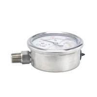 Manomètre numérique à tube Bourdon en acier inoxydable Double-An Y60, jauge de pression d'huile hydraulique et de vide, 63 mm, garantie 1 an