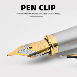 Set Regalo Penna Promozionale Aziendale 2022 con Scatola, Penna Stilografica di Lusso per Calligrafia con Cartuccia d'Inchiostro, Set Penna in Metallo - Product Image 3