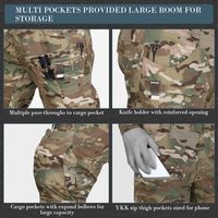 Pantalon cargo tactique pour homme KRYDEX, de haute qualité, imperméable, résistant aux déchirures, G4, avec genouillères