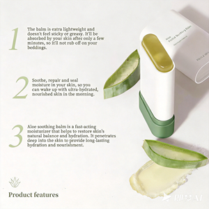 <span class=keywords><strong>Crema</strong></span> Facial en Barra de <span class=keywords><strong>Aloe</strong></span> <span class=keywords><strong>Vera</strong></span>, Hidratación Rápida, Bálsamo Reparador Calmante en Gel para Piel Seca, Dañada y Sensible, OEM/ODM, Éxito de Ventas en <span class=keywords><strong>Amazon</strong></span> - Product Image 4