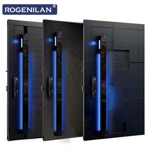 ROGENILAN Portes <span class=keywords><strong>d</strong></span>'entrée géométriques extérieures intelligentes, étanches et blindées, vente directe usine - Product Image 2