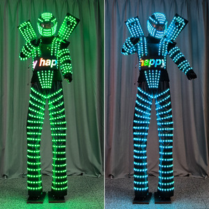 LED <b>Illuminated</b> Costume Stage Performance Unisex Colorful Light Up Suit Props For Festive Events - Product Image 3