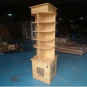 Tùy Chỉnh Cửa Hàng Tầng Thường Vụ Xoay <span class=keywords><strong>Mdf</strong></span> Bằng Gỗ Tạp Chí Cuốn Sách Hiển Thị Giá Đứng - Product Image 2