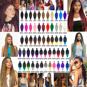 Extensions <span class=keywords><strong>de</strong></span> cheveux synthétiques pré-étirées pour tresses, 26 pouces, Ombré Yaki, thermoformables à l'eau chaude, sans démangeaisons, faciles à tresser, vente en gros - Product Image 6