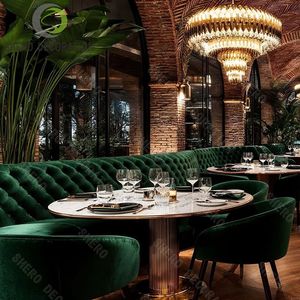 Juego de muebles de restaurante y cafetería comercial personalizado, vitrina para cadenas de comida rápida - Product Image 3