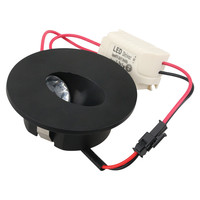 Haute puissance IP30 1.5W rond encastré intérieur LED escalier lumières applique murale pour une utilisation souterraine