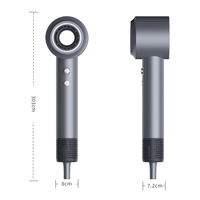 Sèche-cheveux électrique ionique professionnel 1400W à usage domestique température constante haute vitesse AC réglage de la chaleur chaude à faible bruit-pour les hôtels