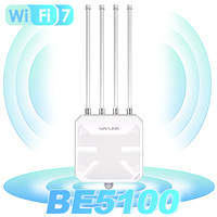 WiFi 7 BE5100 titik akses luar ruangan kekuatan tinggi nirkabel Dual Band 2.5G WAN/LAN/POE Port