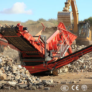 Concasseur de béton sur chenilles en basalte, usine de fabrication d'agrégats, concasseur de pierre mobile pour carrière 120tph - Product Image 4