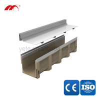 Caniveau de drainage en forme de U avec couvercle de drain de sol