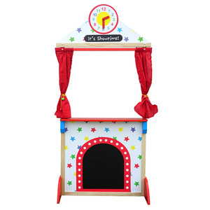 Teatro <span class=keywords><strong>di</strong></span> burattini educativo in legno gioco <span class=keywords><strong>di</strong></span> ruolo per bambini giocattolo teatro <span class=keywords><strong>di</strong></span> burattini in legno con tende teatro <span class=keywords><strong>di</strong></span> spettacolo <span class=keywords><strong>di</strong></span> burattini per bambini in legno - Product Image 3