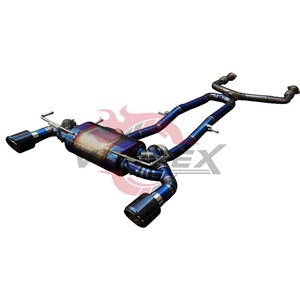 ท่อไอเสียแบบ Catback วาล์วไทเทเนียม Vortex สำหรับ Nissan 370Z Z34 3.7L V6 ปี 2009-2020 พร้อมรีโมทคอนโทรล เสียงดุดัน สีฟ้าเบิร์น - Product Image 3