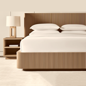 Luxury Indoor Wood Bedroom Furniture Sets <b>Queen</b> <b>Size</b> Wood Platform Double <b>Bed</b> Bedroom Sets - Product Image 2