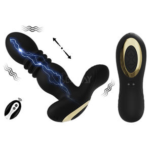 SEXBAY penjualan langsung pabrik silikon 10 mode pemijat prostat pria steker Anal panas steker Anal vibrator mainan seksi seks dewasa - Product Image 1