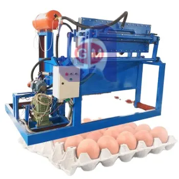 छोटे व्यवसाय विचारों के लिए मशीन उच्च गुणवत्ता स्वचालित पल्प मोल्ड मशीन अंडे ट्रे बनाने उपकरण