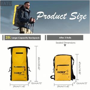 Tas Ransel Petualangan Profesional Kapasitas Besar Tahan Air untuk Mendaki, Berkemah, Hiking, Tas Kering Anti Air untuk Aktivitas Luar Ruangan - Product Image 5