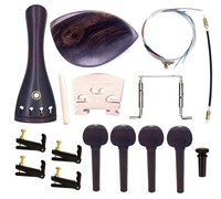 Ensemble complet d'accessoires pour instruments à cordes en ébène, pièces et composants