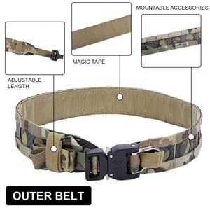 Lightweight Security Combat Duty Utility Quick Release Tactical <b>Belt</b> High Quality <b>Mens</b> Molle Nylon Tactical Central <b>Belt</b> - Product Image 3