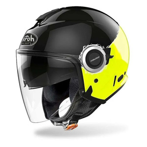 Casque Jet Airoh Jaune Fluorescent Noir Taille S Casque de Moto en Thermoplastique - Product Image 1