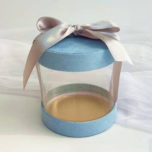 Petit Pas Cher Nouveau Cylindre Rose Boîte À Bonbons Mariage Personnaliser Bonbonnière - Product Image 4