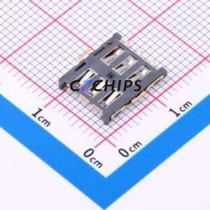 HX NANO SIM TL6P H1.35 SIM Card Connector SMD Connector Plug-In Type Nano SIM Card Card Holder 1.35mm - Product Image 2