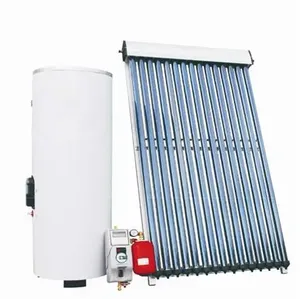 High pressurized types vacuum tube solar water heater works with tank inlet and outlet