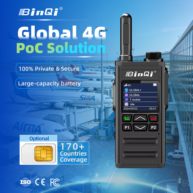 BQ-268 POC Radio 4G Network 5000KM Long Range Two-Way Radio for Security & Logistics POC Walkie Talkie