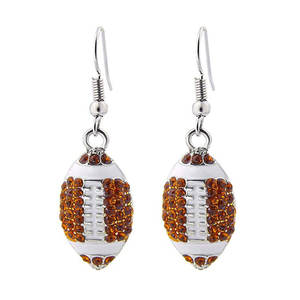 SC mode Design <span class=keywords><strong>basket</strong></span>-ball boucles d'oreilles Sport thème <span class=keywords><strong>luxe</strong></span> cristal strass volley-ball Football boucles d'oreilles pour les femmes 2023 - Product Image 1
